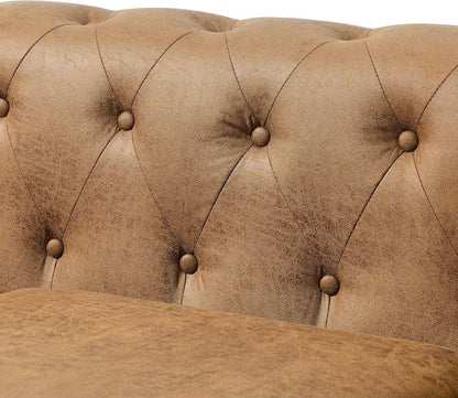 Two Piece Air Leather Sofa Set For Living Room Home Decor