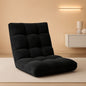 Black Floor Chair With Back Support And 14Position
