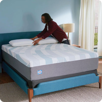 Queen Gel Memory Foam Mattress Machine Washable Cover