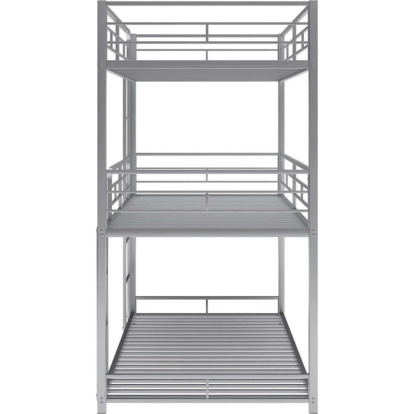 Black Triple Metal Bunk Bed Twin XL Full Queen Sizes