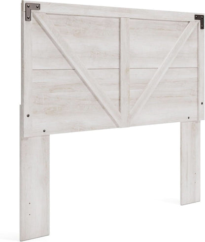 Modern Farmhouse Queen Headboard with Crossbuck Styling