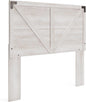 Modern Farmhouse Queen Headboard with Crossbuck Styling