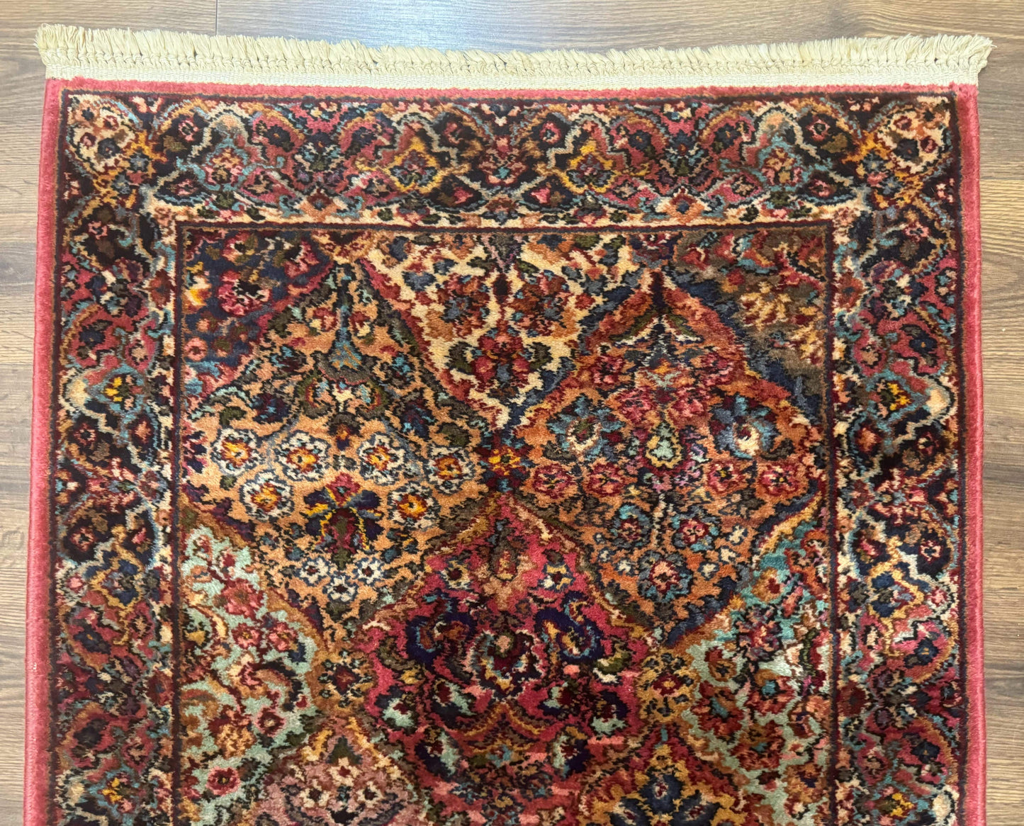 3x5 Karastan Multicolor Panel Kirman Rug #717, Wool Original 700 Series