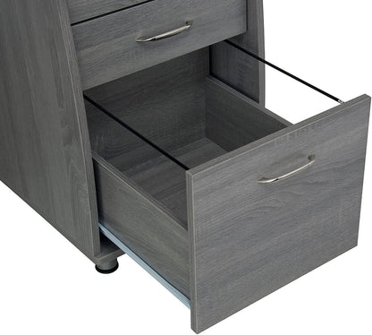 47.5 Inch Computer Desk Keyboard Tray File Cabinet
