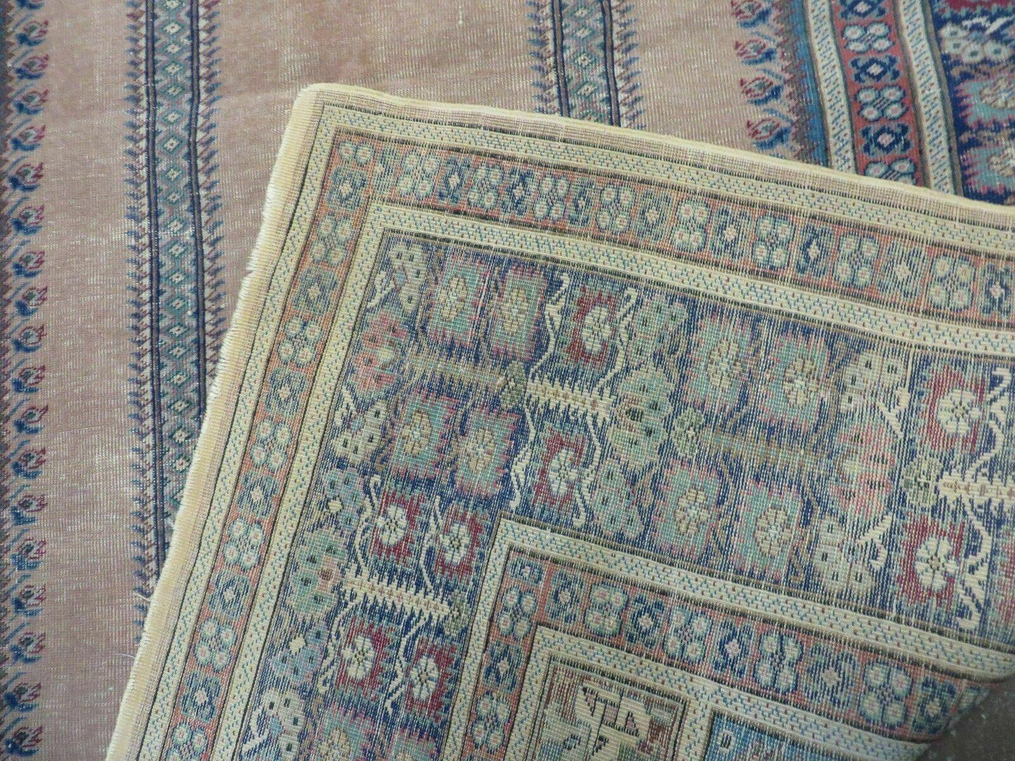 4' X 6' Antique Handmade Turkish Mehrab Prayer Wool Rug Lantern Beautiful