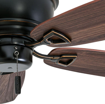Oil Rubbed Bronze 52 Inch Ceiling Fan Reversible Motor