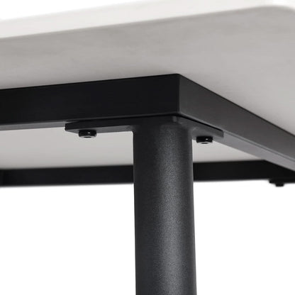 Square Sintered Stone Dining Table 31.5 Inch Modern Kitchen