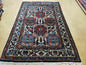 4' X 6' Vintage Handmade Indian Panel Design Wool Rug Veg Dyes