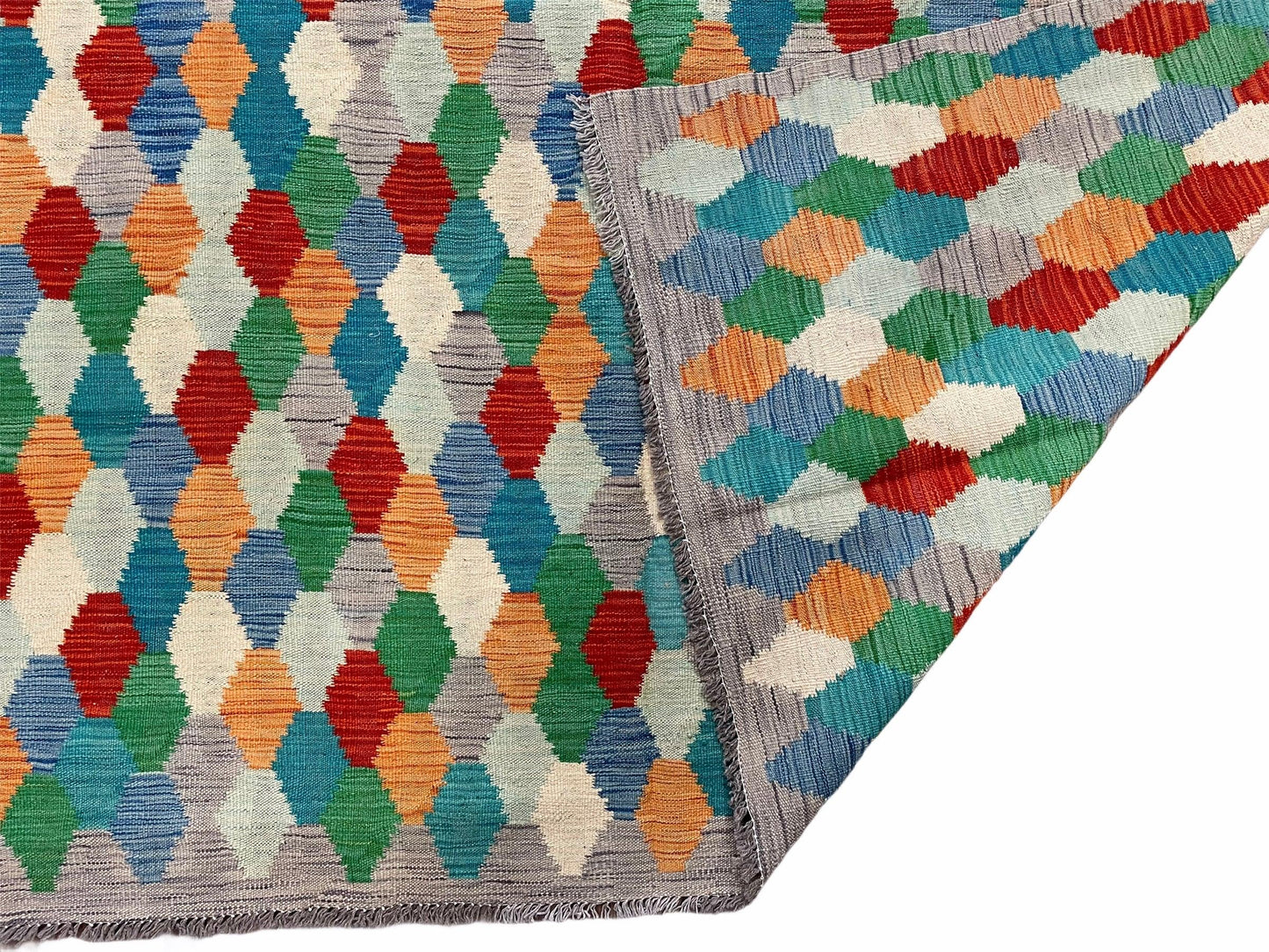 6.5 x 9.5 Colorful Chobi Kilim Rug 6 x 9 Multicolor Turkish Kilim Rug 7x10 Chobi Kilim Rug Playroom Rug Wool Kilim Rug 6x9 New Tribal Kilim