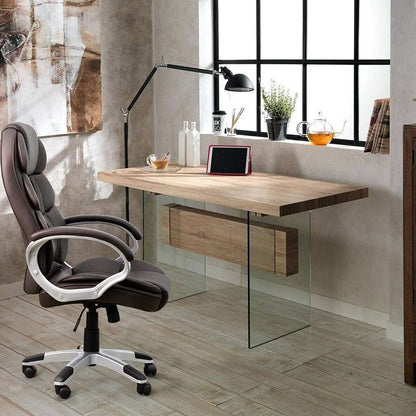 Ergonomic High Back Office Chair With Padded Armrests