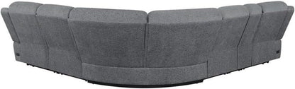 Bahrain 6 Piece Charcoal Motion Sectional Sofa Living Room
