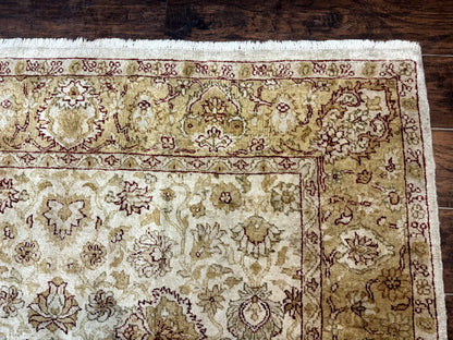 Turkish Oushak Rug 6x9, Vintage, Beige