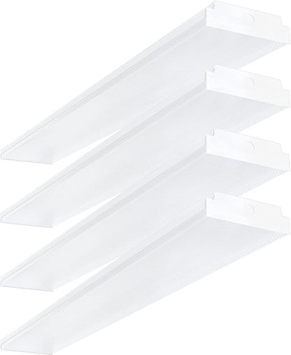 4Ft LED Wraparound Shop Lights 6000K 4400 Lumens 4 Pack