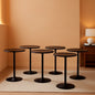 Bar Table Convertible Height Twenty Four Inch RoundTop Surface