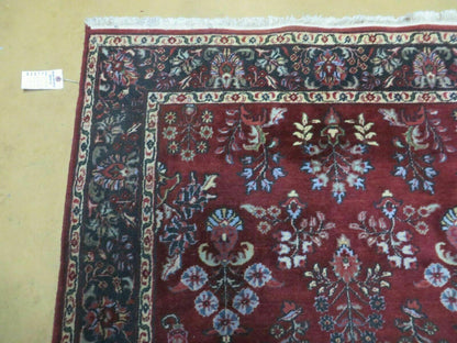 4' X 6' Vintage Handmade Fine India Jaipur Floral Oriental Wool Rug Red Nice