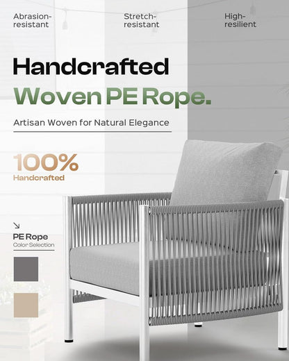 Modern Aluminum Outdoor Patio Furniture Set with Cushions