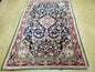 4' X 6' Antique Handmade India Floral Oriental Wool Rug Carpet Organic Blue