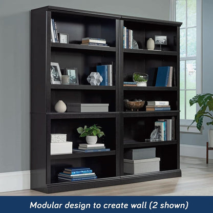 Estate Black 5 Shelf Bookcase 35.28 x 13.23 x 69.76 Inches