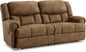 Boothbay Faux Leather 2 Seat Reclining Sofa Dark Brown