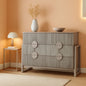 Slate Gray Dresser Semicylinder Drawer Fronts FiftyInches