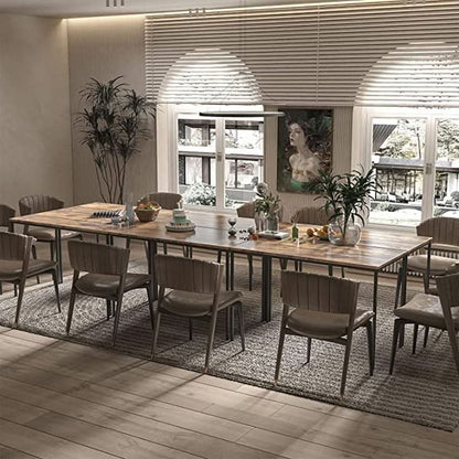 Rustic Vintage Brown Conference Table For 16 Seats