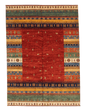 Afghan Gabbeh (5'08"x7'10") red/multicolor