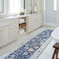 Munira Pastel Navy Blue Modern Oushak Rug
