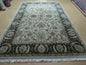 6' X 9' Vintage Handmade India Top Quality Jaipur Floral Oriental Tea Wash Nice
