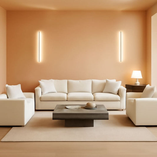3 Piece Sofa Set Beige Chenille With 7 Pillows Living Room