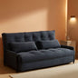 Customizable Dark Grey Floor Sofa Bed With Five Position Adjustment