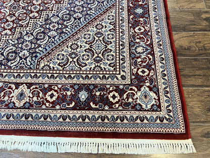 Karastan Rug 8x10, Kara Shah Red Bidjar, Belgium Power Loomed Rug, Wool Pile Karastan Rug, Vintage