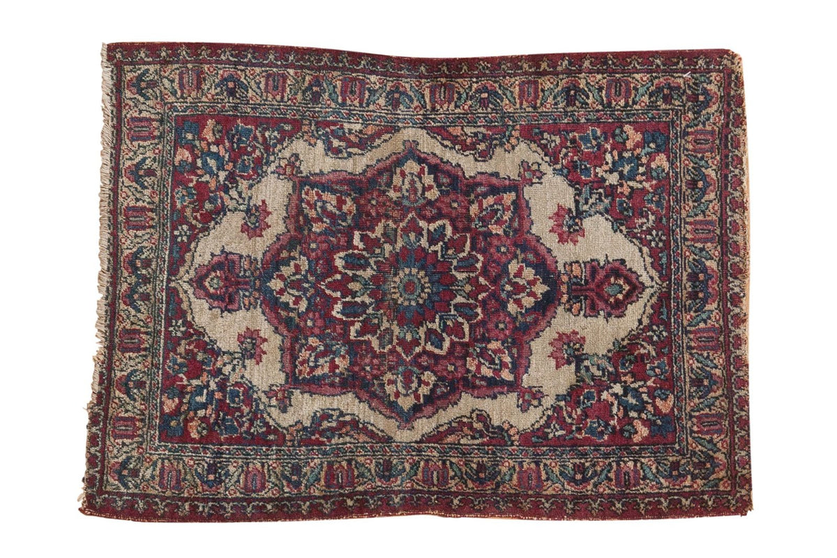 2x2.5 Antique Kermanshah Square Rug Mat