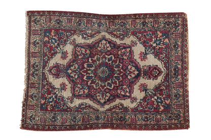 2x2.5 Antique Kermanshah Square Rug Mat