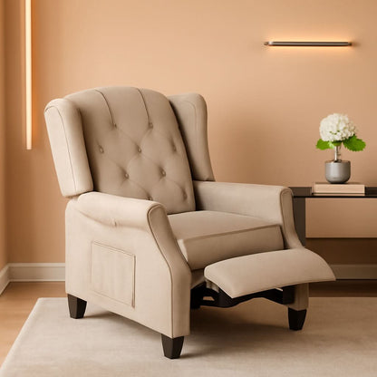 Wingback Recliner Chair With Massage And Heat For Living Room