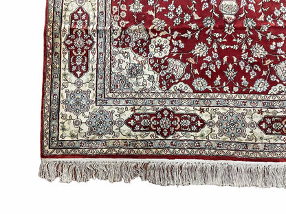 4' X 6' Vintage Fine Handmade Chinese Oriental Silk Rug 400 KPSI Wow