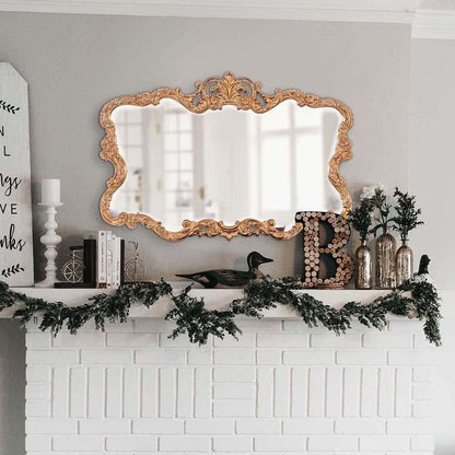 Antiqued Talida 27 X 38 Inch Gold Leaf Wall Mirror