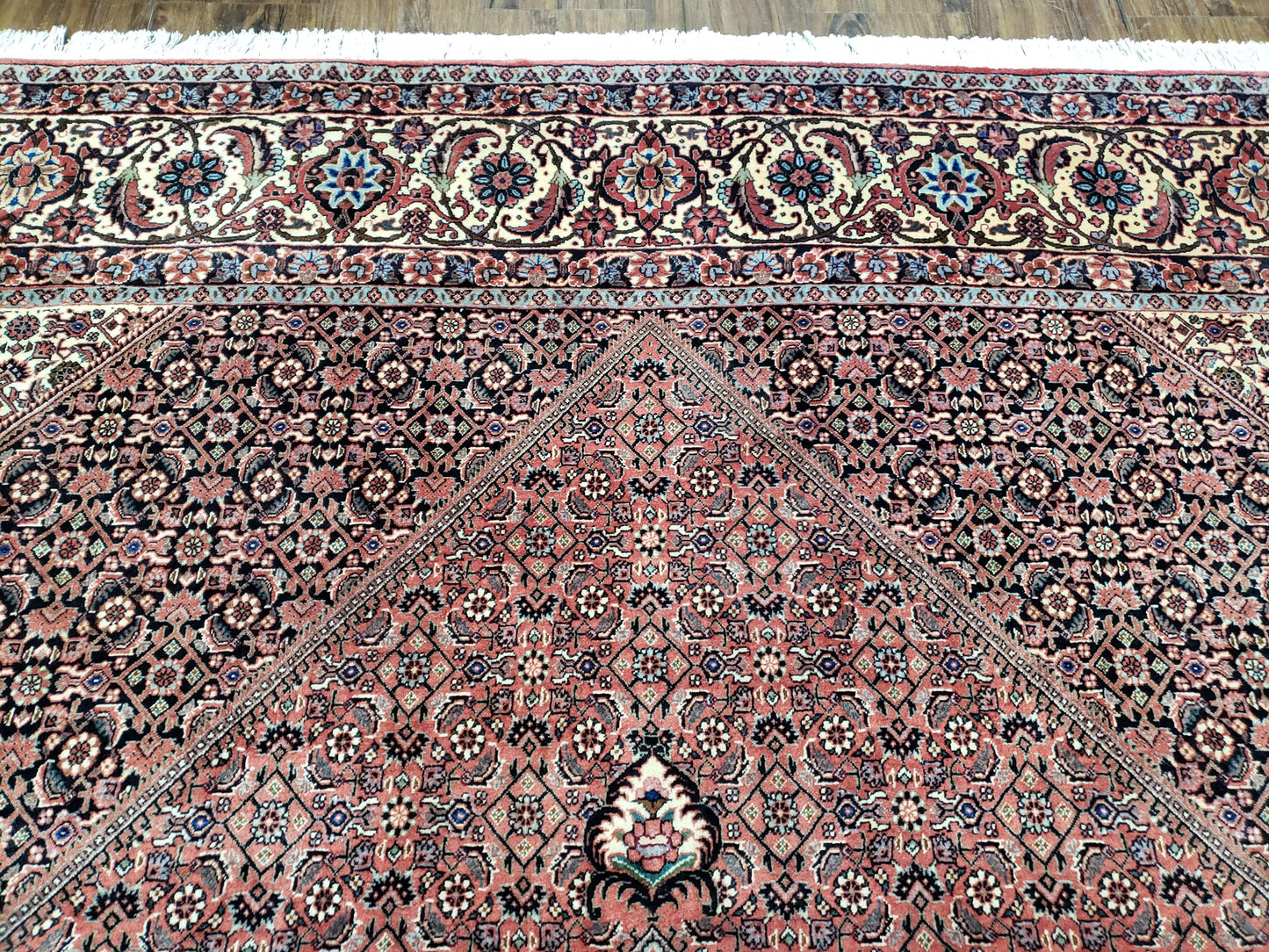 Persian Bijar Rug 8x11 - Herati Mahi Pattern