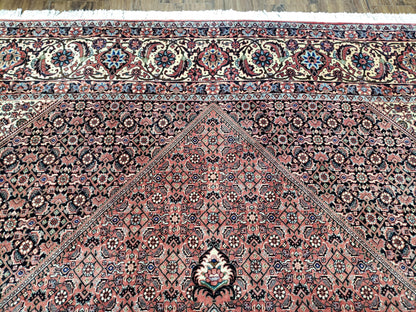 Persian Bijar Rug 8x11 - Herati Mahi Pattern