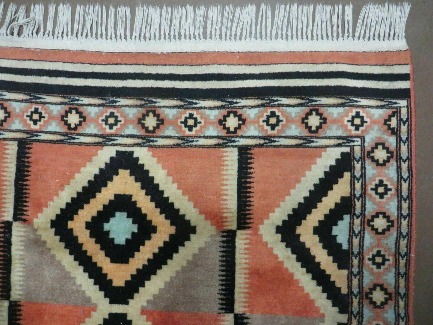 4' X 6' Vintage Handmade Turkish Melas Oushak Wool Rug Carpet Mehrab Red Nice