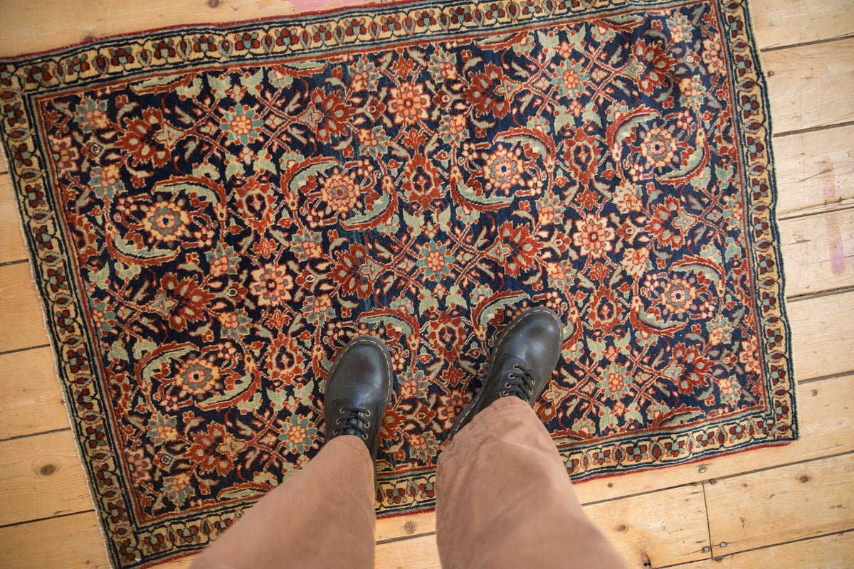 2.5x4 Vintage Tabriz Sennehbaft Rug