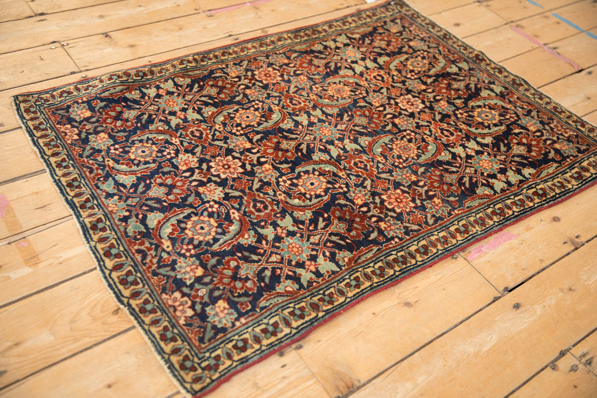 2.5x4 Vintage Tabriz Sennehbaft Rug