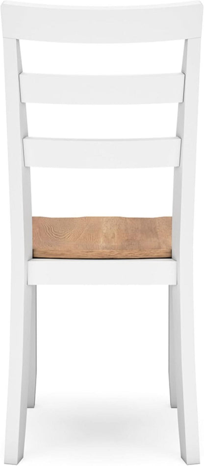 Gesthaven Solid Wood Frame Dining Chair Set White Natural