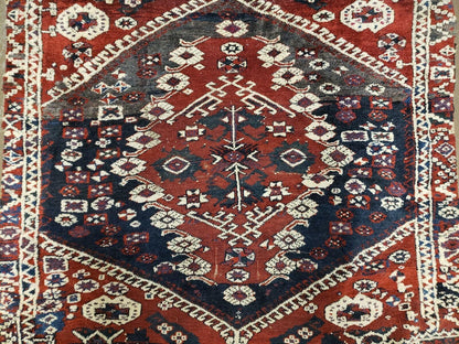 4' X 4' 4" Antique Handmade Turkish Oriental Bergema Wool Veg Dyes Tribal Collectible Rug
