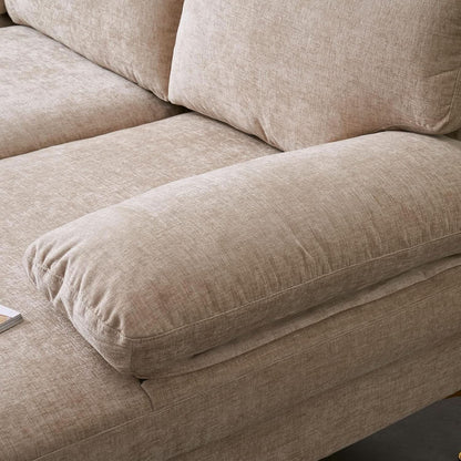 Convertible Sectional Sofa 110 Inch Camel U Shape