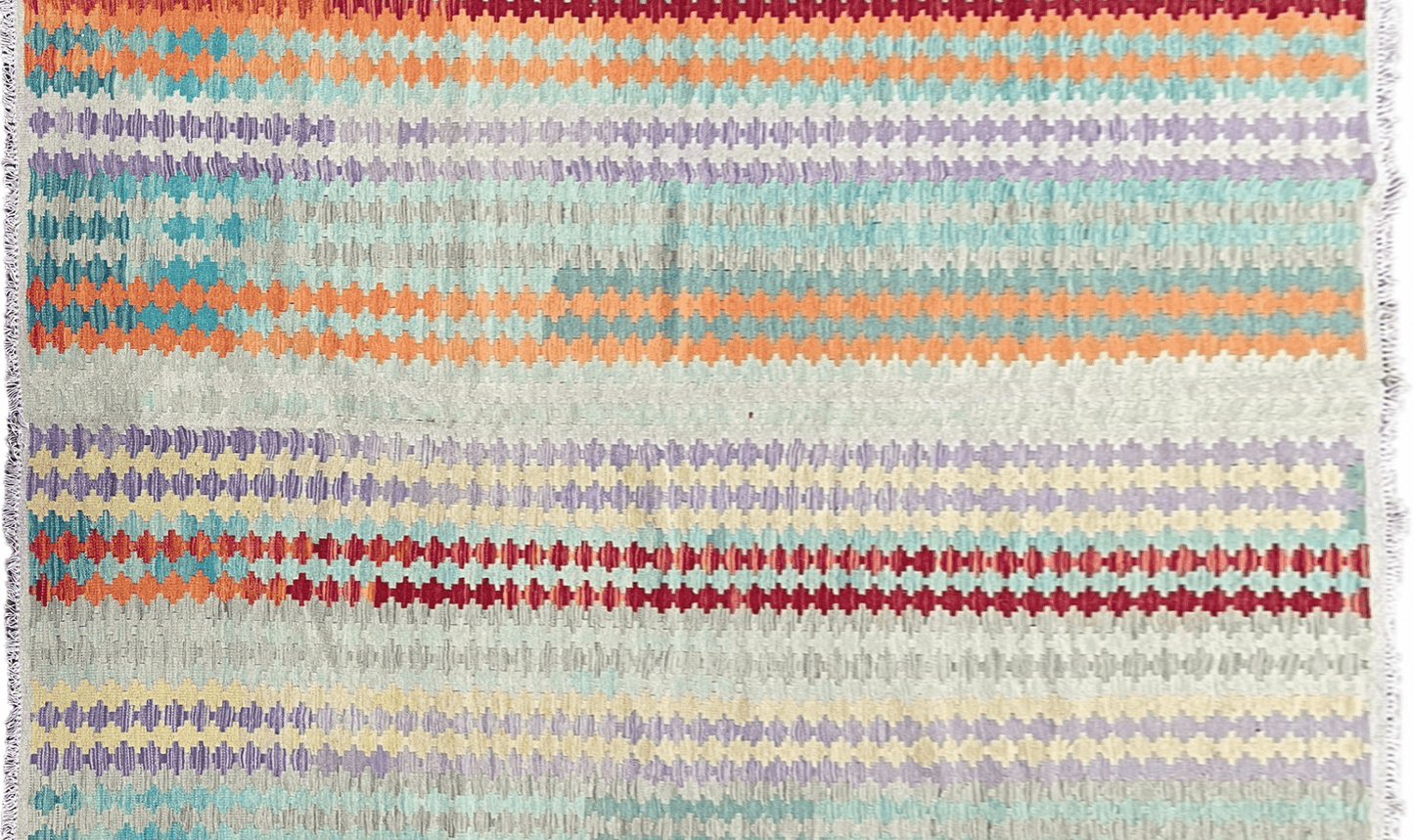 Colorful Kilim Rug 6x8 Multicolor Turkish Kilim Rug 6 x 8 Flat Weave Kilim Playful Anatolian Kilim Wool Kilim New Rug