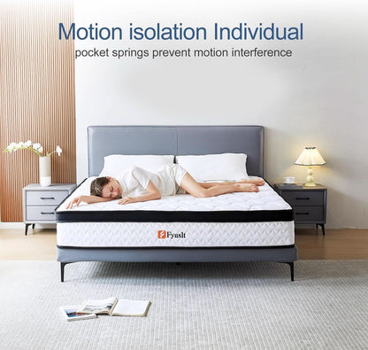 Full Size 10 Inch Hybrid Mattress Certipur US Certified