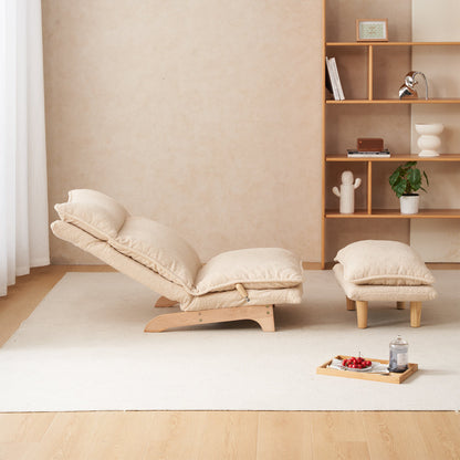 Foldable Recliner Sofa Chair | Ergonomic Lazy Lounge Chair with Adjustable Back & Headrest