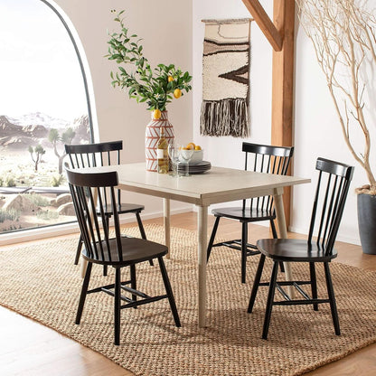 Parker Spindle Windsor Dining Chair Set Of 2 Black 17 Inch