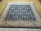6' X 6' Gorgeous Handmade India Floral Oriental Wool Rug Square Blue Carpet Wow