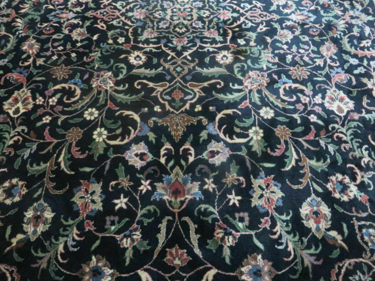 Indo Persian Rug 8x10, Wool Handmade Floral Carpet